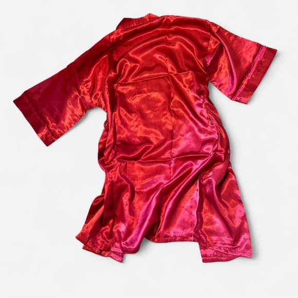 Red Satin Robe - Picture 2 of 4